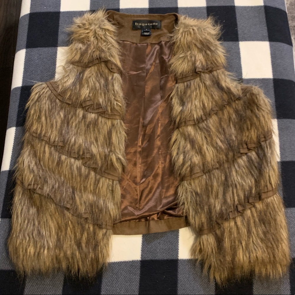 Faux fur vest